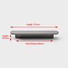 NAIERDI Zinc Alloy Cabinet Handles Nordic Gold Black Drawer Knobs Wardrobe Door Handles European Furniture Handle Hardware