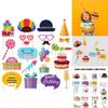 Birthday Party Photo Props Set With Funny Paper Decorations For Celebrations And Events