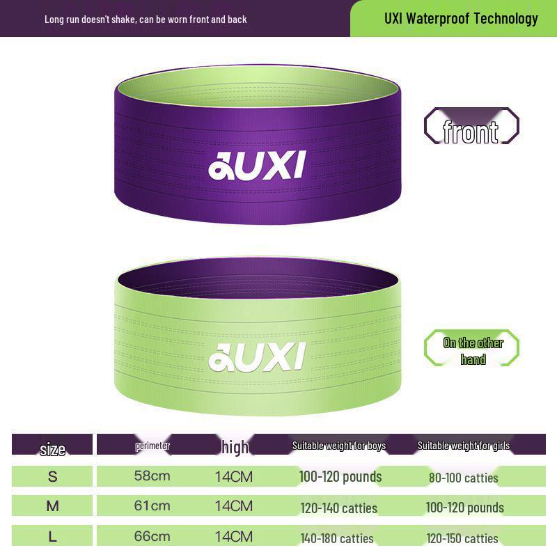 Unisex Water-Repellent Knitted Running Waist Bag with Invisible Phone Pocket