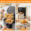 3 Layer Air Fryer Rack Square Grilling Rack Stainless Steel Airfryer Oven Grill Steamer Cooker Dehydrator Rack Cooking Tools