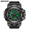 Sanda Men's Multifunctional Waterproof Luminous Sports Watch