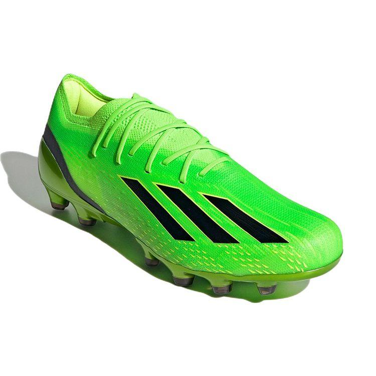 adidas X Speedportal 1 Runde Zehenpartie Schnürschuhe AG HG Kunstrasen Stoff Rutschfest Leicht Fußballschuhe Herren Fußballschuhe Grün GW8437
