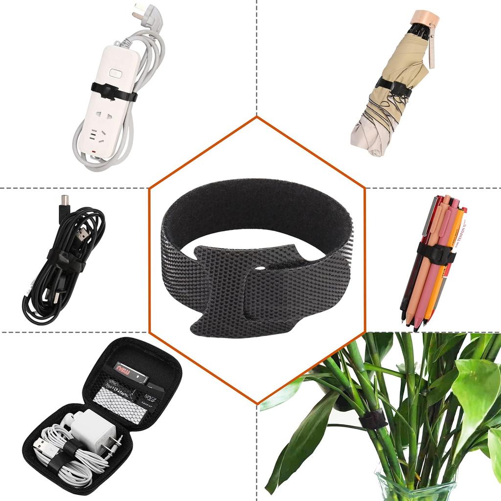 Cable binding band Velcro cable tie reusable 100 (15cm pieces)