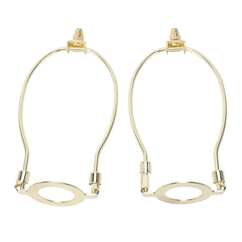 2Pcs   Lamp Shade Harps Holder Kit with E26 Light Base Metal Lampshades Holder for Table and Floor Lamps