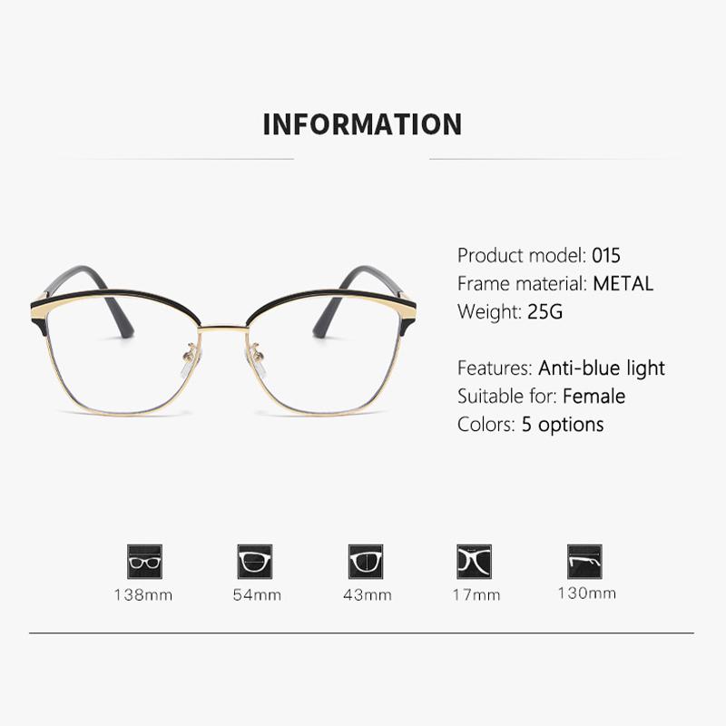 Photo-sensitive Color-changing Anti-blue-light Glasses With Large Female Frames And Ultra-lightweight, Plain Appearance 015