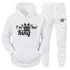 Unisex Hooded Sweatshirt Set Casual Sportswear Tracksuit Teens Adults