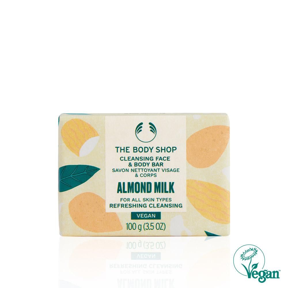 [The Body Shop] Almond Milk All-in-One Cleansing Face & Body Bar Soap 100G