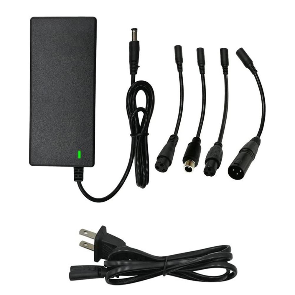 Brand New Power Adapter AC 100-240V Black DC 42V 2A Electric Scooter Accessories US/ EU/ UK Plug For 24-36v Lithium Battery