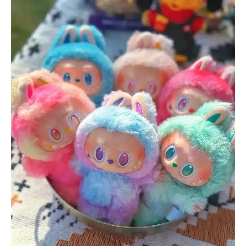 New V3 Popular Keychains Keychains Labubu Plush Keychains Trendy Play Rabub Soft Short Plush Doll Toy Cute Cartoon Pendant for
