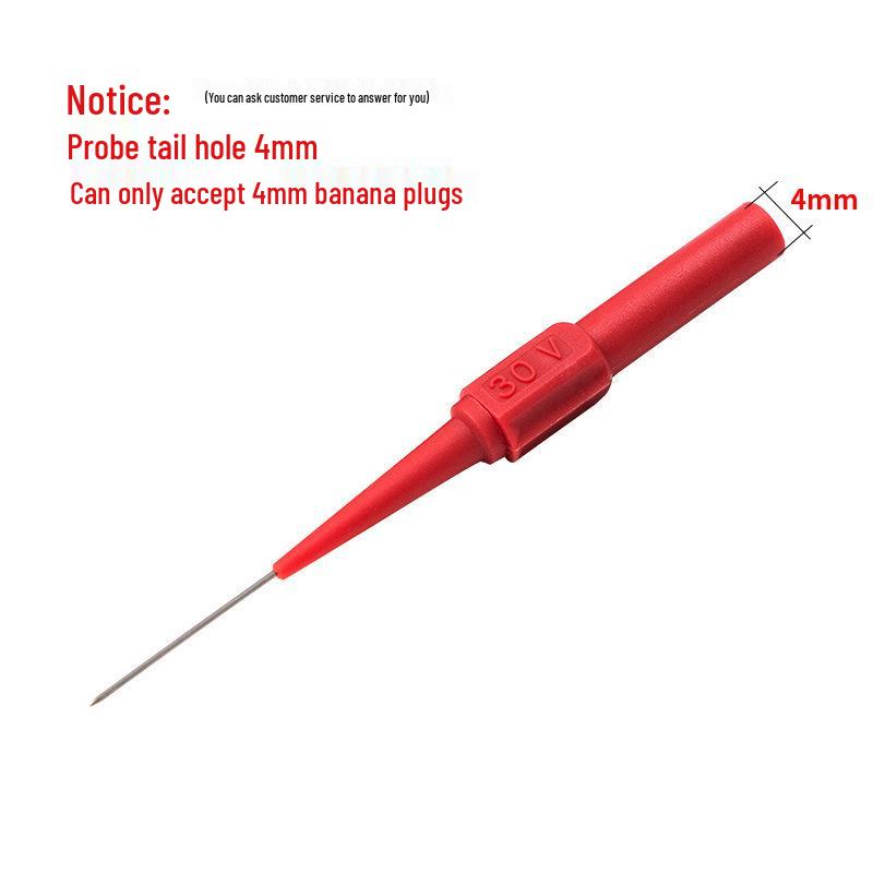 Universal Multimeter Test Lead Extension with Non-Destructive Piercing Probe and Fine Steel Needle for Auto Repair Detection