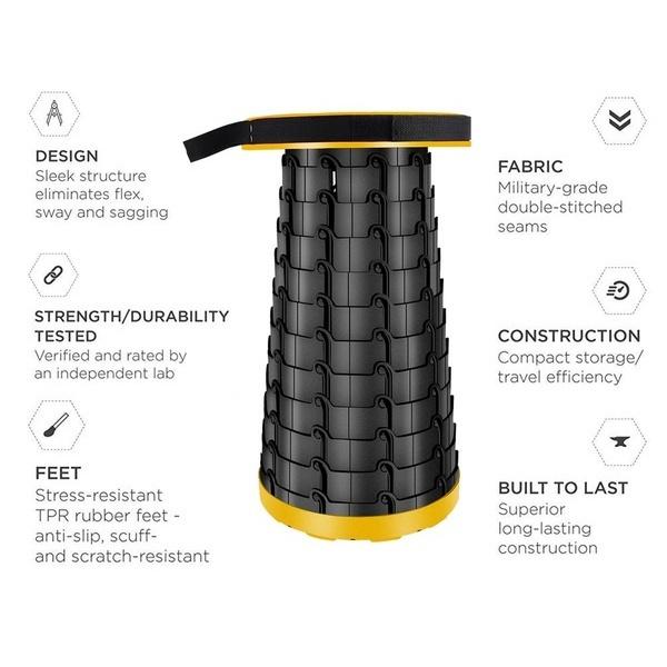 Outdoor Convenient Collapsible Portable Chair Fishing Camping BBQ Queue Tourism Ultralight Portable Foldable Stool Beach Chair Garden Seat