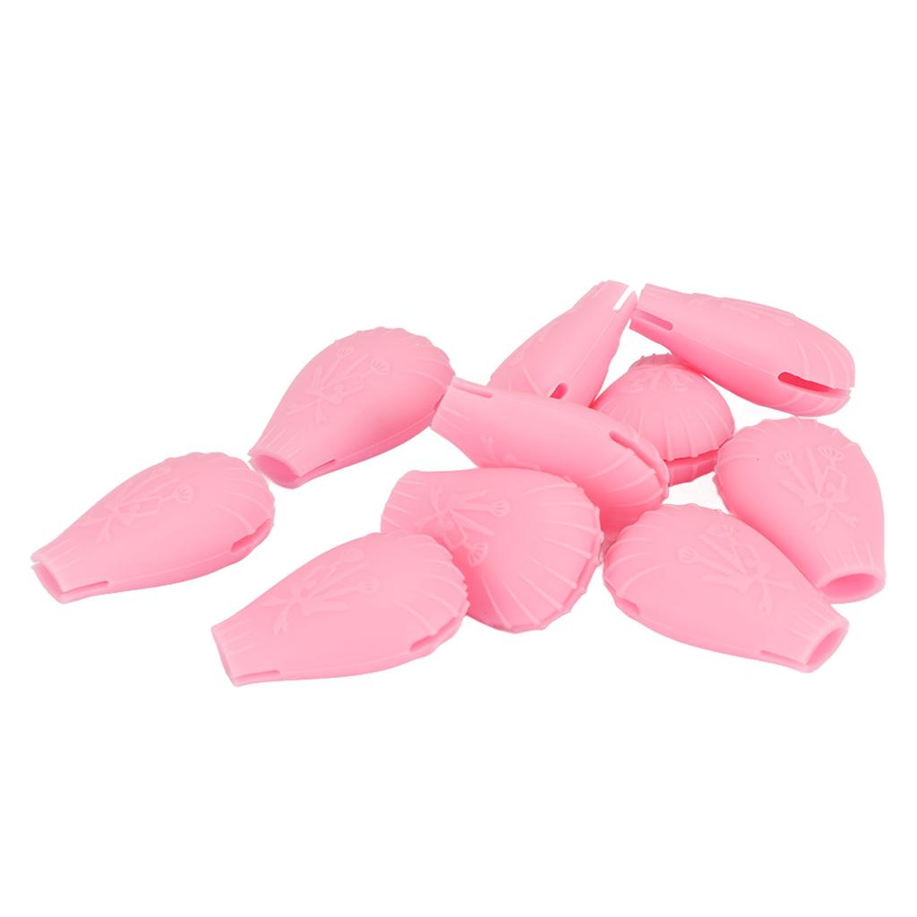 10pcs Eye Shadow Brush Covers Soft Silicone Dust Proof Makeup Brush Protector Covers