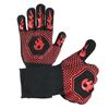 Hitzebeständige und hitzebeständige Grillhandschuhe mit fünf Fingern, wärmeisolierend, mikrowellengeeignet, mit Silikonbeschichtung.