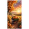 Autumn Banner Pumpkin Cart Pumpkin Banner Harvest Festival Banner Fall Theme For Harvest Festival Home Decoration Outdoor