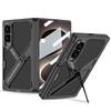 Custodia Galaxy Z Fold8 Copertura Completa Guscio in PC con Supporto Retro in Pelle Vegana Protezione Cerniera Magnetica Resistente alle Cadute