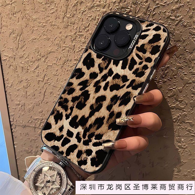 The New Leopard Print Is Suitable for Apple 16promax Mobile Phone Case iPhone16/15/14 All-inclusive 11 Anti-drop.