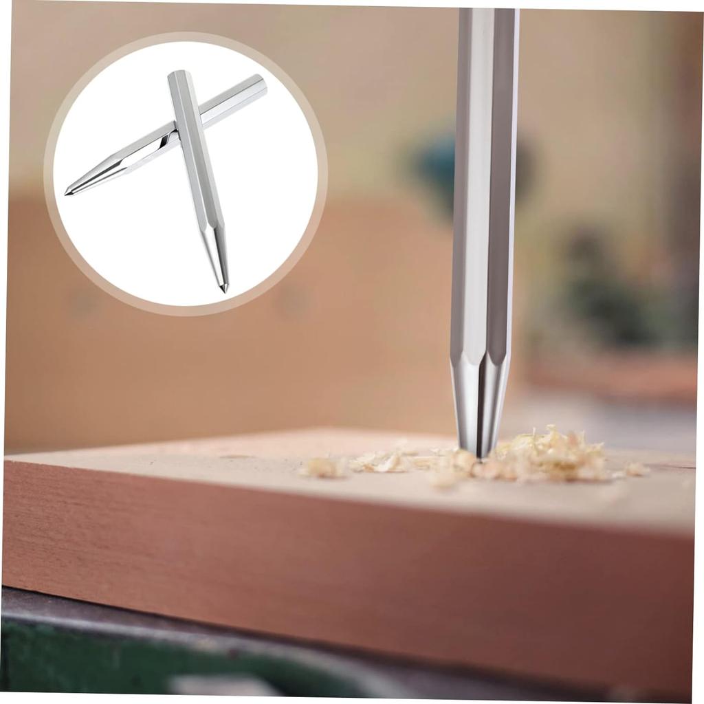 Runder Schaft aus legiertem Stahl Körner Metallpositionierung Bohrmaschinenpositionierung Bohrer Rutschfester Körner Mittelloch