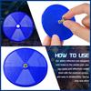 CHENGU 20 Pcs Front Reflector 3 Inch Round Safety Trailer Reflectors With Screws For Fence Gate Posts Mailboxes(Blue)