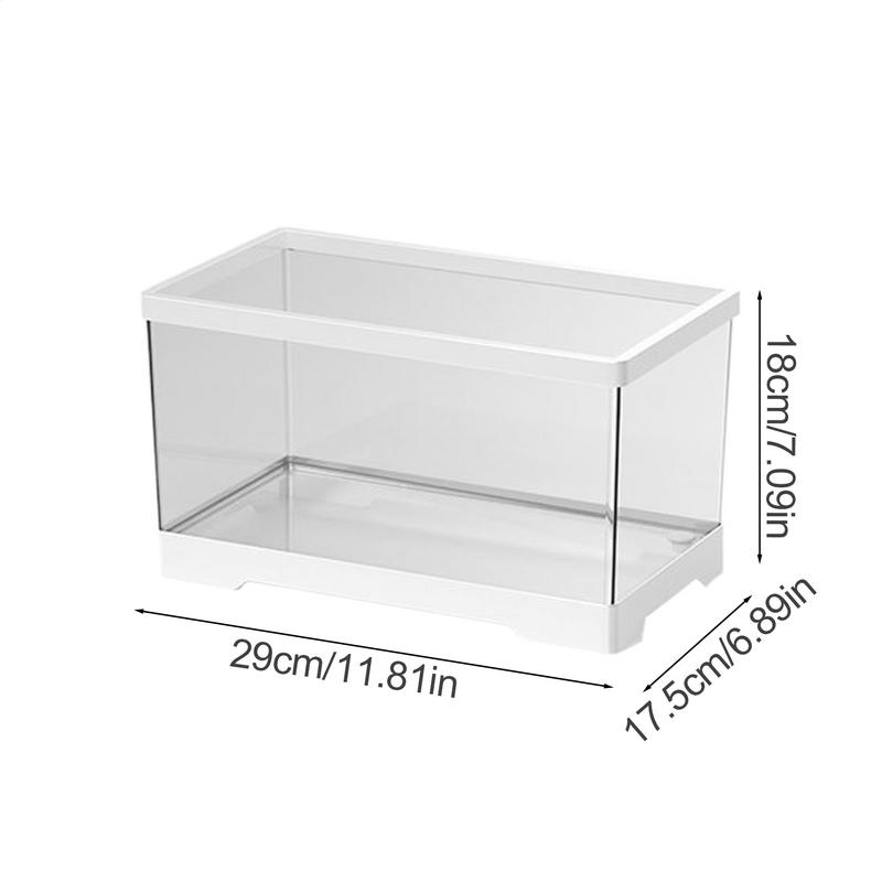 Water Turtle Tank Turtle Cage Bottom Drainage Aquarium Terrarium For Tortoise Hermit Fish Amphibians Snake Gecko Chameleon Frog