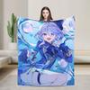 Anime-Spiel Genshin Impact Superweiche Decken Plüsch-Kuscheldecke Streetwear-Trend Heimdekoration Flanell-Tagesdecke Sofa-Bettbezug