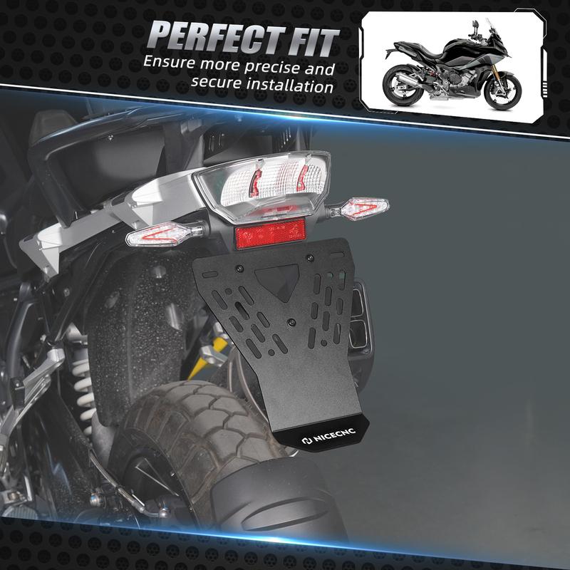 For BMW R1250GS GSA License Plate Holder Splash Guard R1250GS 2019-2023 R1250GS Adventure 2019-2024 R1200GS GSA 2019-2024