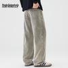 Mark Fairwhale Men's American Retro Loose Straight Leg Washed Denim Jeans