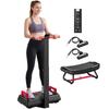 Vibration Plate Quiet Vibration Platform with Seat 99 Intensity Levels 3 Preset Programs Height-Adjustable & Removable Handles
