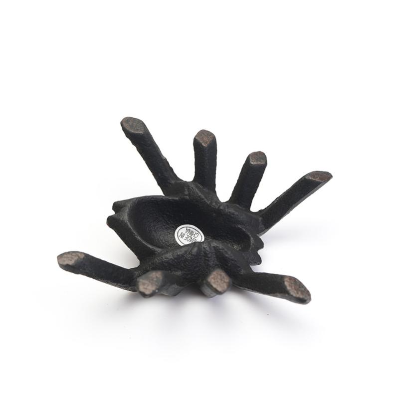 Antique Cast Iron Spiders Sculpture Handcrafted Home Decors Unique Ornament For Gothic Office Desk Shelf Display Gift