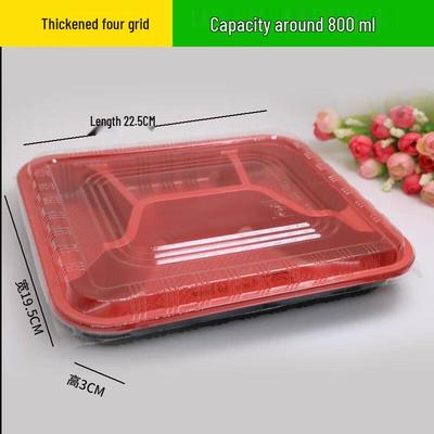 JINGRX Contenants jetables pour préparation de repas avec couvercles