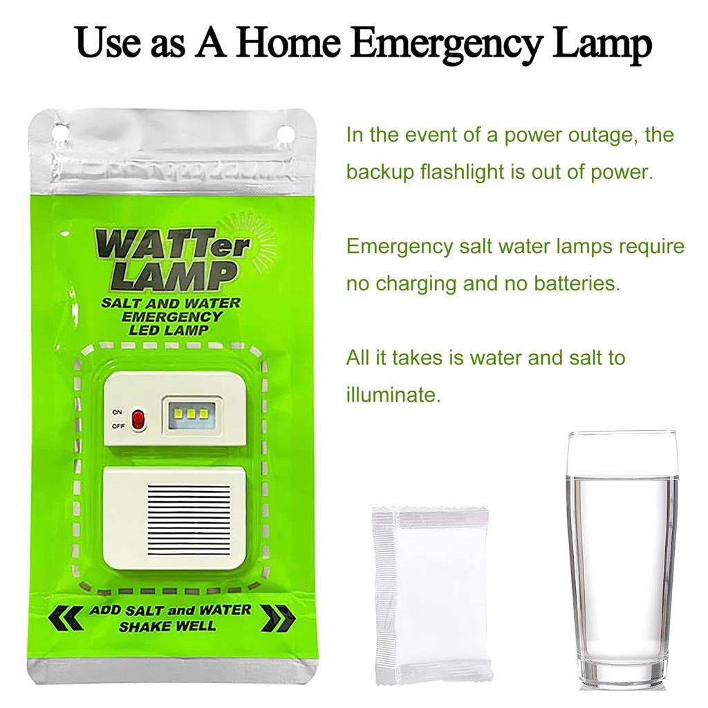 Protection Salt Water Lamp Battery Free Emergency Lighting