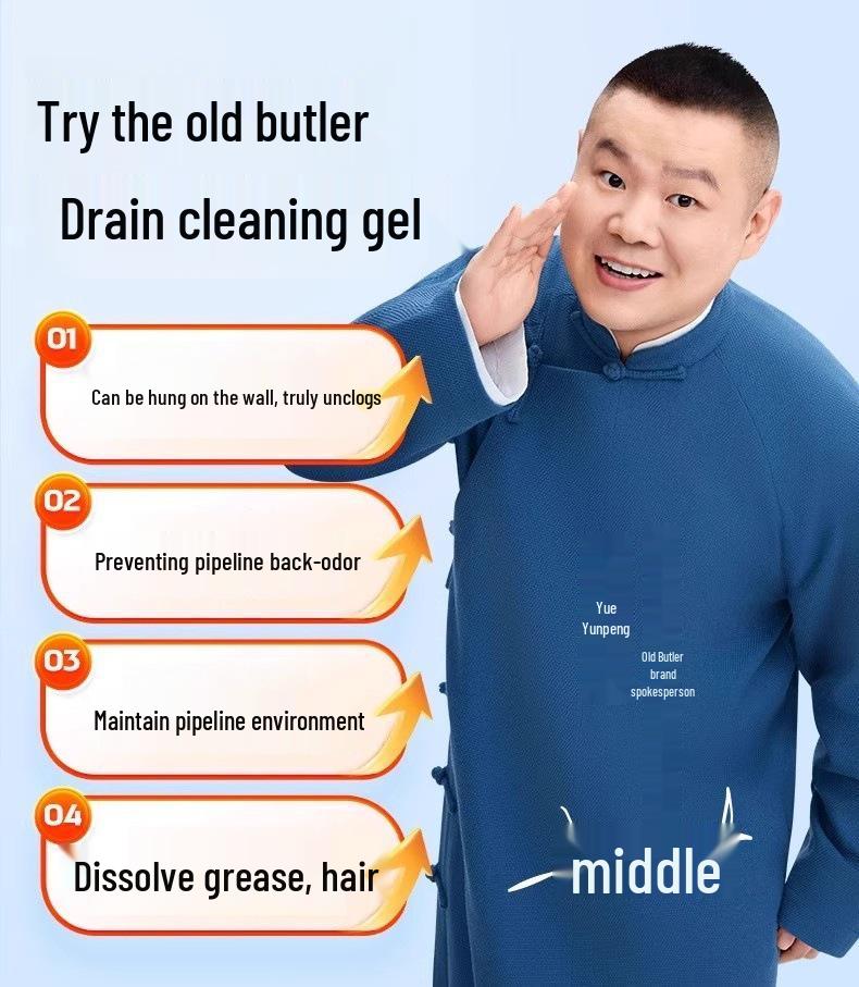 Old Butler 1kg Drain Cleaner: Dissolves Kitchen & Toilet Clogs, Deodorizes & Unclogs.