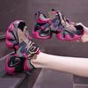 Fashion Women's Sneakers With Platform Tennis Female Woman-shoes Korean Ladies Shoes Thick Sole Trainers Roses Casual Fashion Mesh 2024