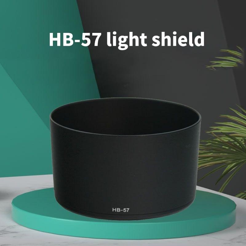 HB57 Black Lens Hood for 55-300mm 55-300 F4.5 5.6G HB57 Lens Shade Enhances Photography Lens Guard