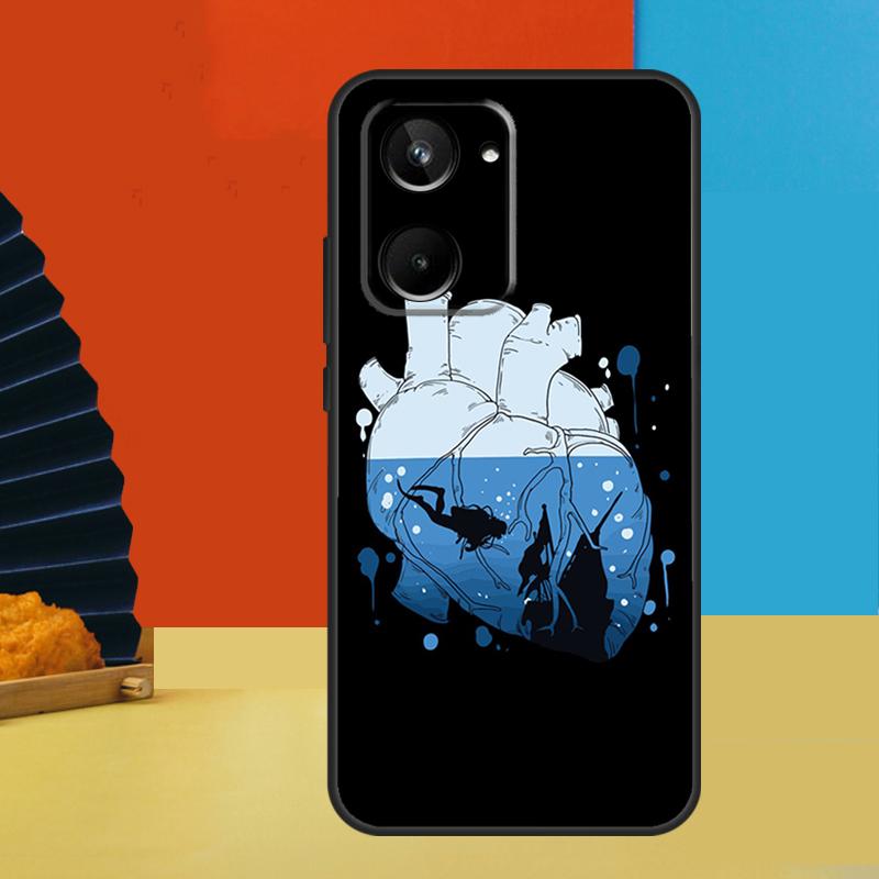 Dive Scuba Divers Diving For Realme 15 10 11 12 13 14 Pro Plus C67 C65 C63 C61 C35 C55 C53 C51 C71 C75 GT7 Pro Case