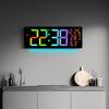 New digital alarm clock LED fantasy wall clock living room wall clock display multi-function alarm clock 6669RGB color change
