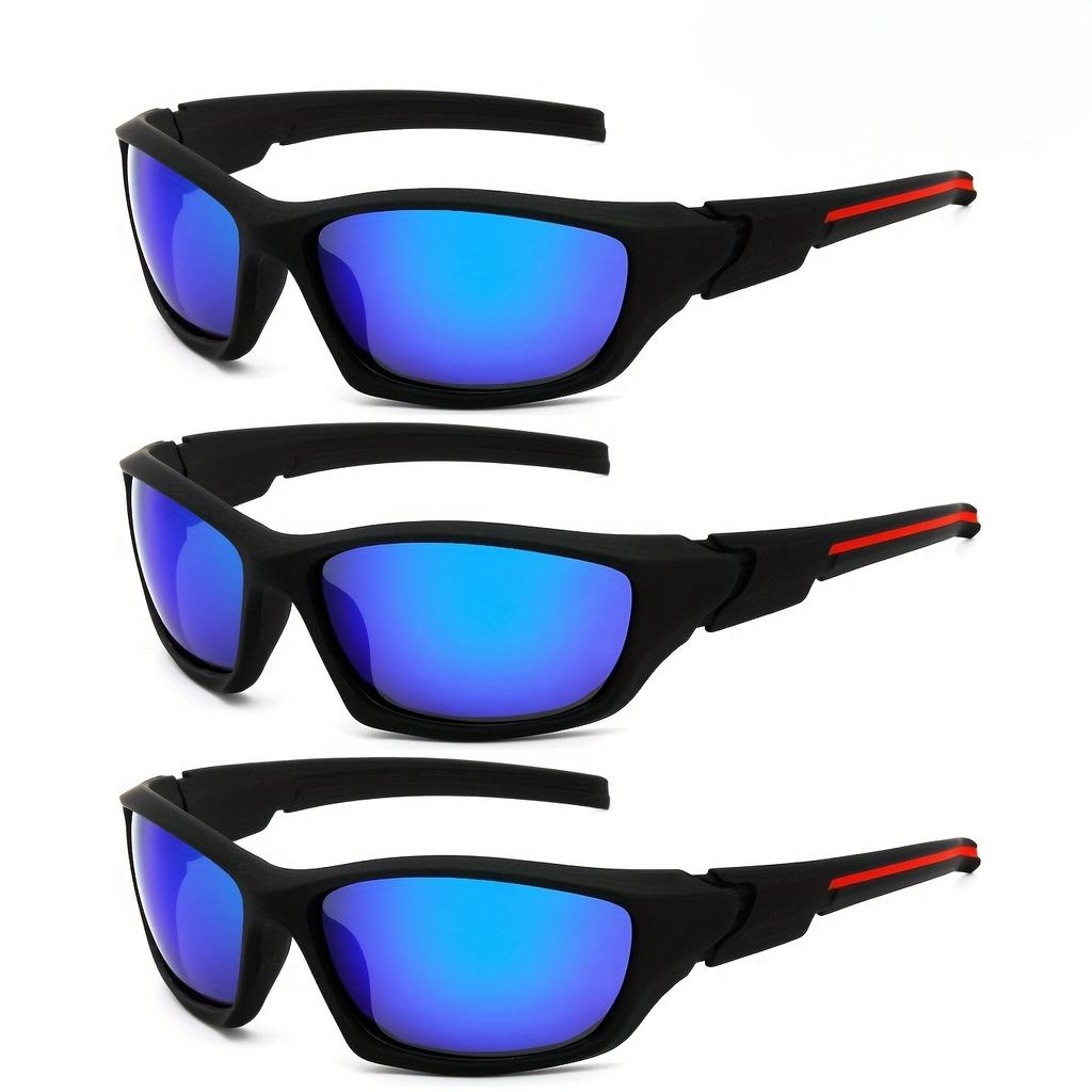 3pcs New Bicycle Polarized Sunglasses Men's Cycling Sunglasses Driving Glasses Outdoor Sports Glasses
