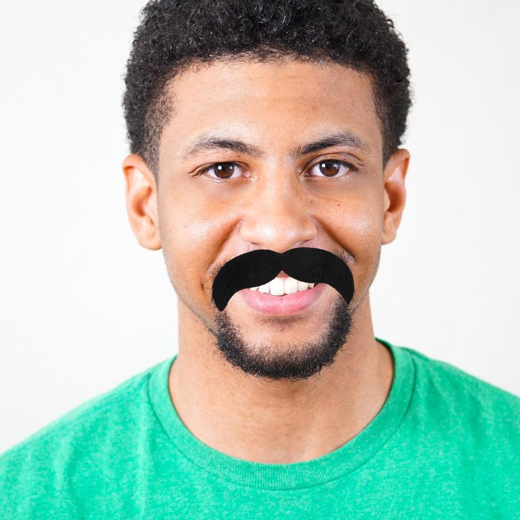 Realistic Fake Beard Adult Halloween Mustache Self Adhesive Costume Prop for Men Party Pirate Cosplay Accessory Lifelike Fabric