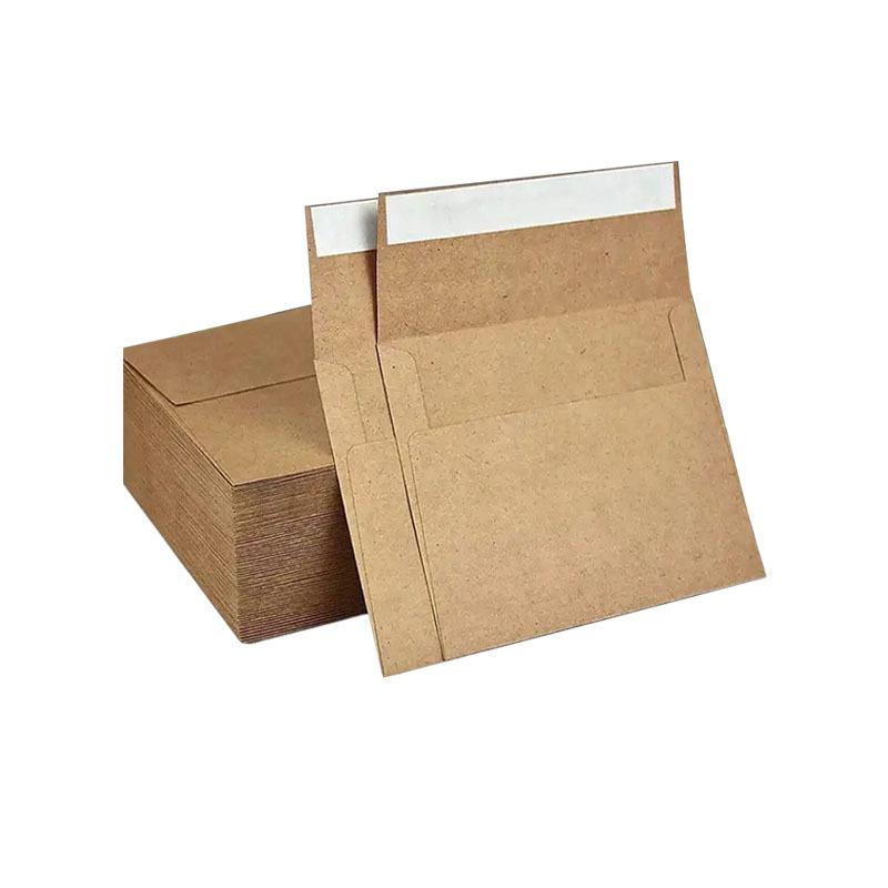 50pcs Kraft Envelopes 5 X 7 Inch,A7 Envelopes, Card Envelopes, Kraft Paper Envelopes, Invitation Envelopes, Postcard Envelopes