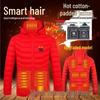 Dual-Control Hooded Heated Jacket with Three-Speed Intelligent Temperature Heating