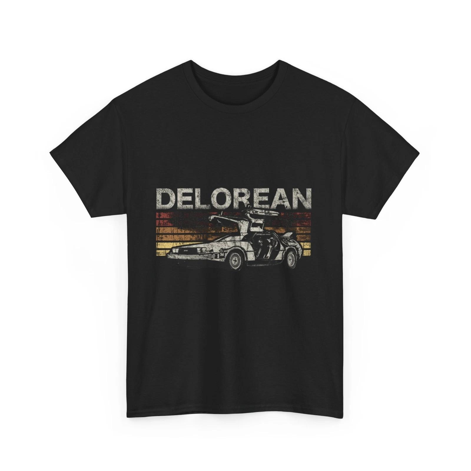 Back to the Future T-Shirt | Delorean Shirt - Time Machine Delorean T-Shirt 4XL