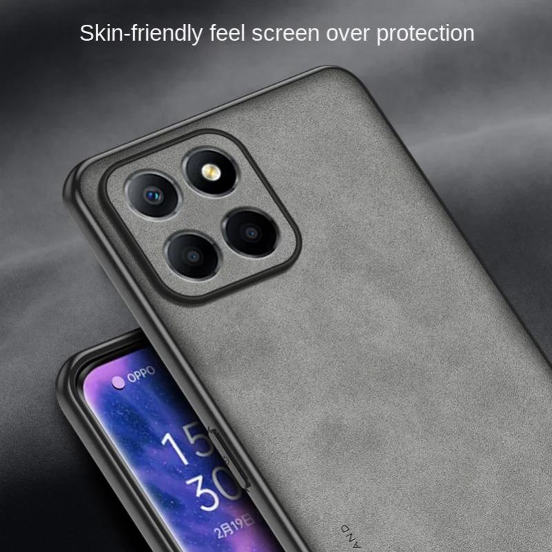 Sheepskin Leather Phone Case For Honor X8C X8B X9C Smart X7C Magic7 Lite 7pro X60 Pro Matte Silicone Shockproof Protection Cover