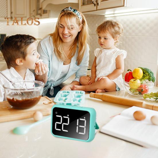 Velký časovač s nočním světlem Přenosné, bateriově napájené magnetické univerzální odpočítávací stopky pro vaření v učebně pečení