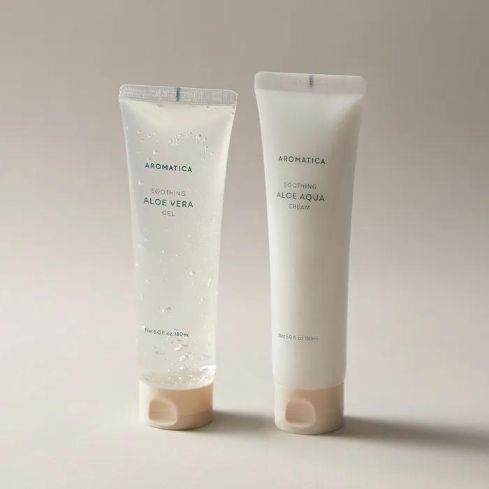 

(Soothing gel, calming gel) Soothing aloe skin care set (Vera gel & cream)