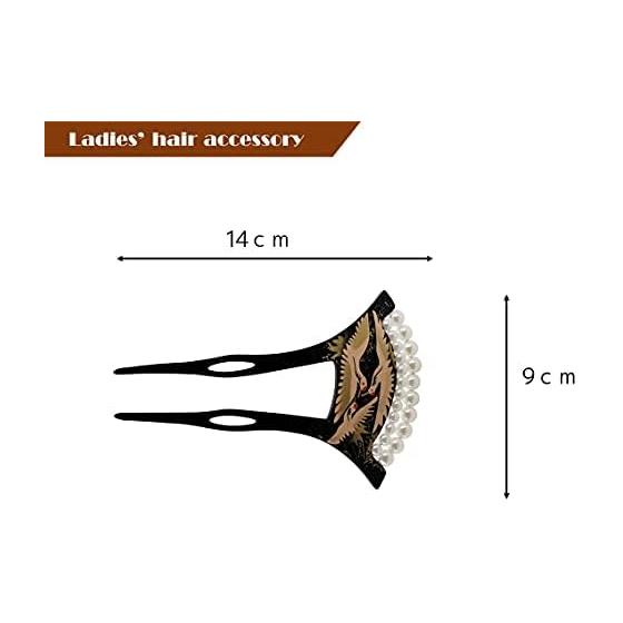 Ligular Kanzashi Hairpin Ornament for Japanese Kimono Yukata, Fan-shaped Bachigata with Crane, Yellow