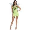 M-XL Halloween Butterfly Fairy Cosplay Magic Green Forest Elf Flower Fairy Angel Costume