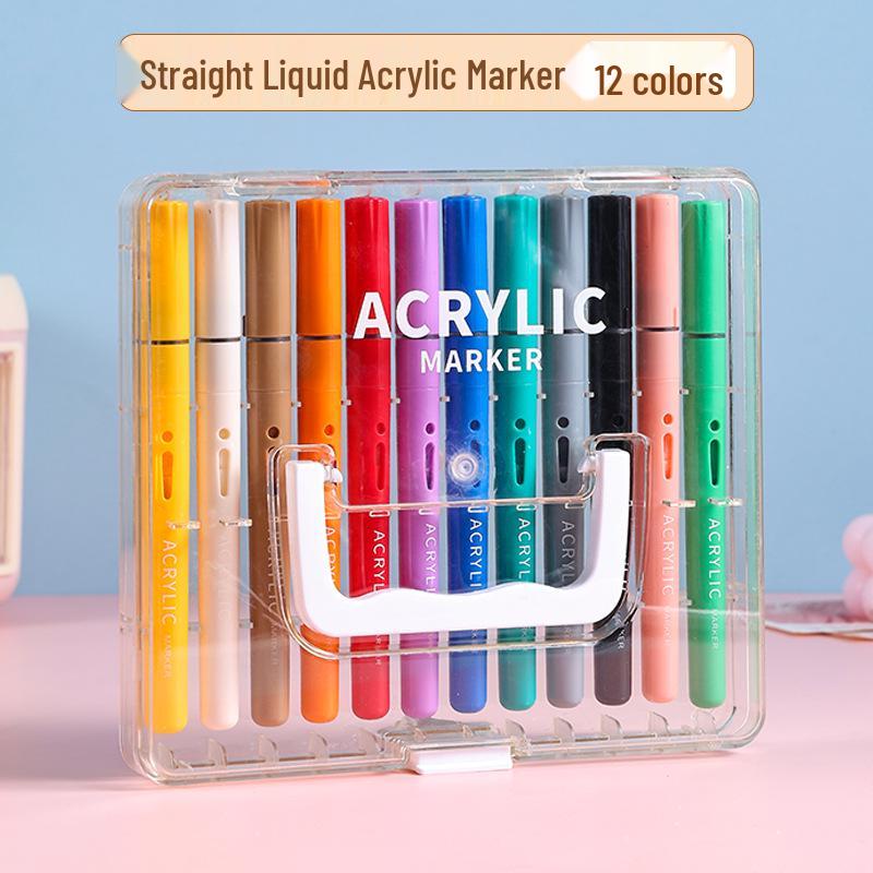 True Color Liquid Acrylic Marker Pen, No Bleed, Layerable, Washable, Ideal for Kids