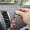 Wooden Car Vent Propagation Vase Holders with Glass Tube Automotive Interior Charm for Plant Display & Interior Decors