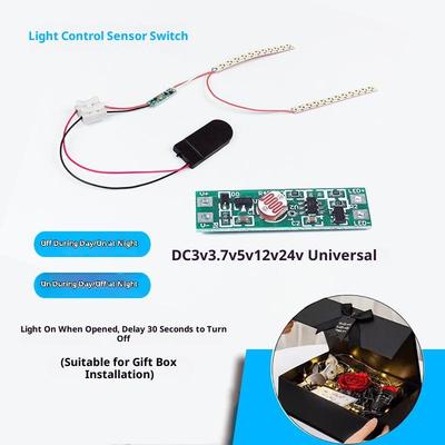 8Mm Mini Light Sensor Switch Automatically On Light Switch Sensor Photocell Street Lights Switch Dc 3V 3.7 V 5V 12V 24V