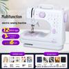 Upgraded 505A Electric Mini Sewing Machine: Multi-Function, Lock Edge, Thick Fabric Compatible
