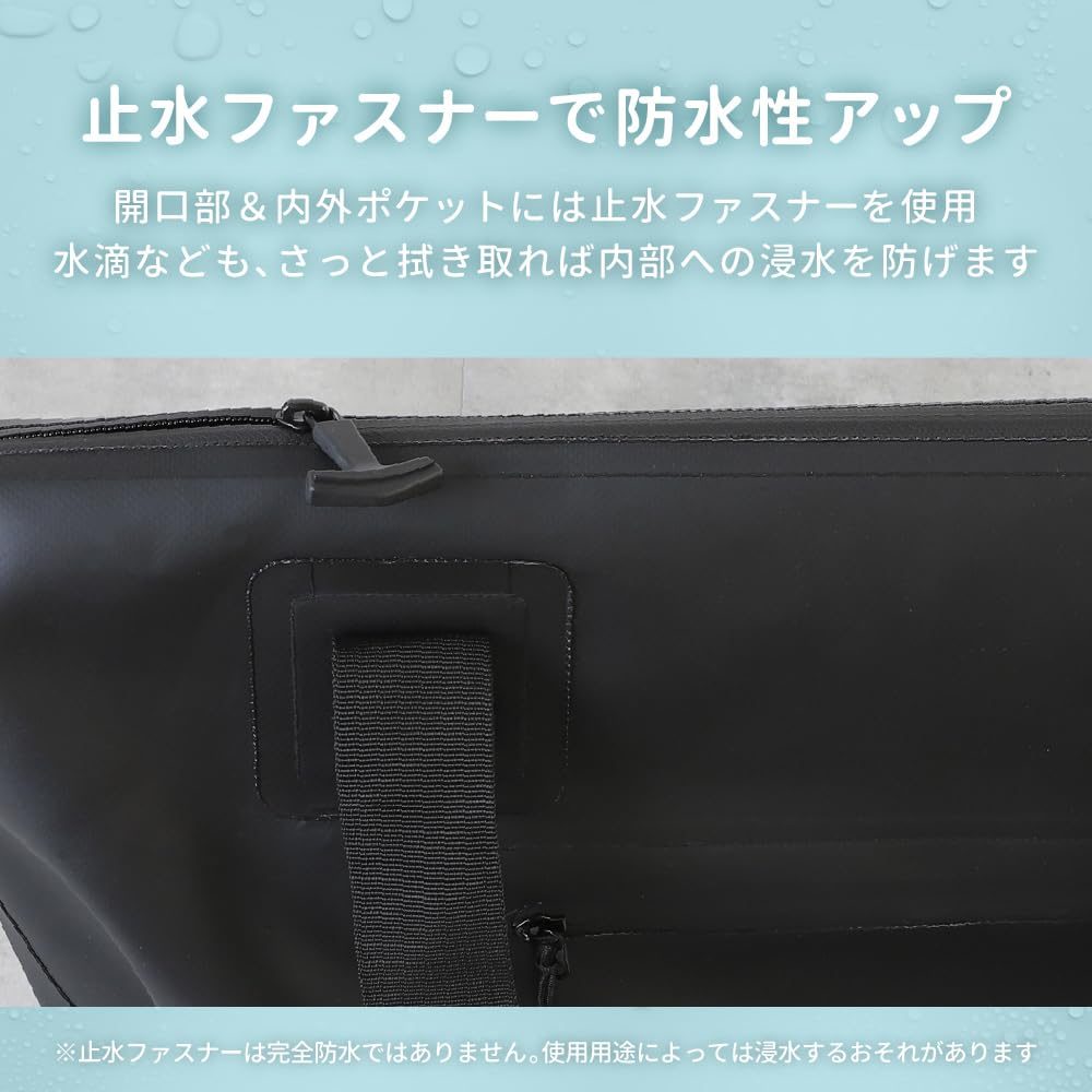 Waterproof Dry Large PVC Key [Owltech] Bag, Capacity, 20L, IPX4, Water-Resistant Zipper, 2-Way [Handbag/Shoulder Bag], Material, Pocket, Hook,